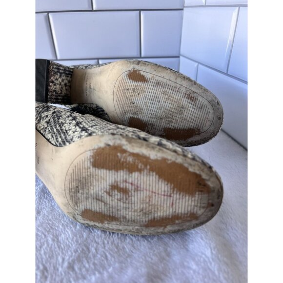 Cole Haan Nitasha Leather Ankle Boot Snake Print Embossed Heeled Bootie Sz 7B - Picture 10 of 12